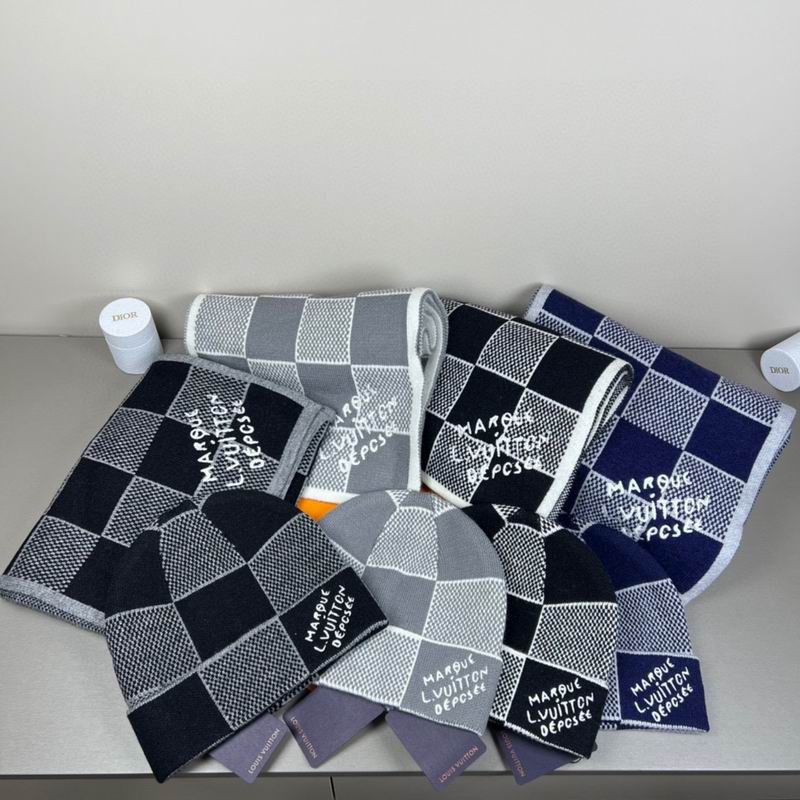 LV scarf hat dx08